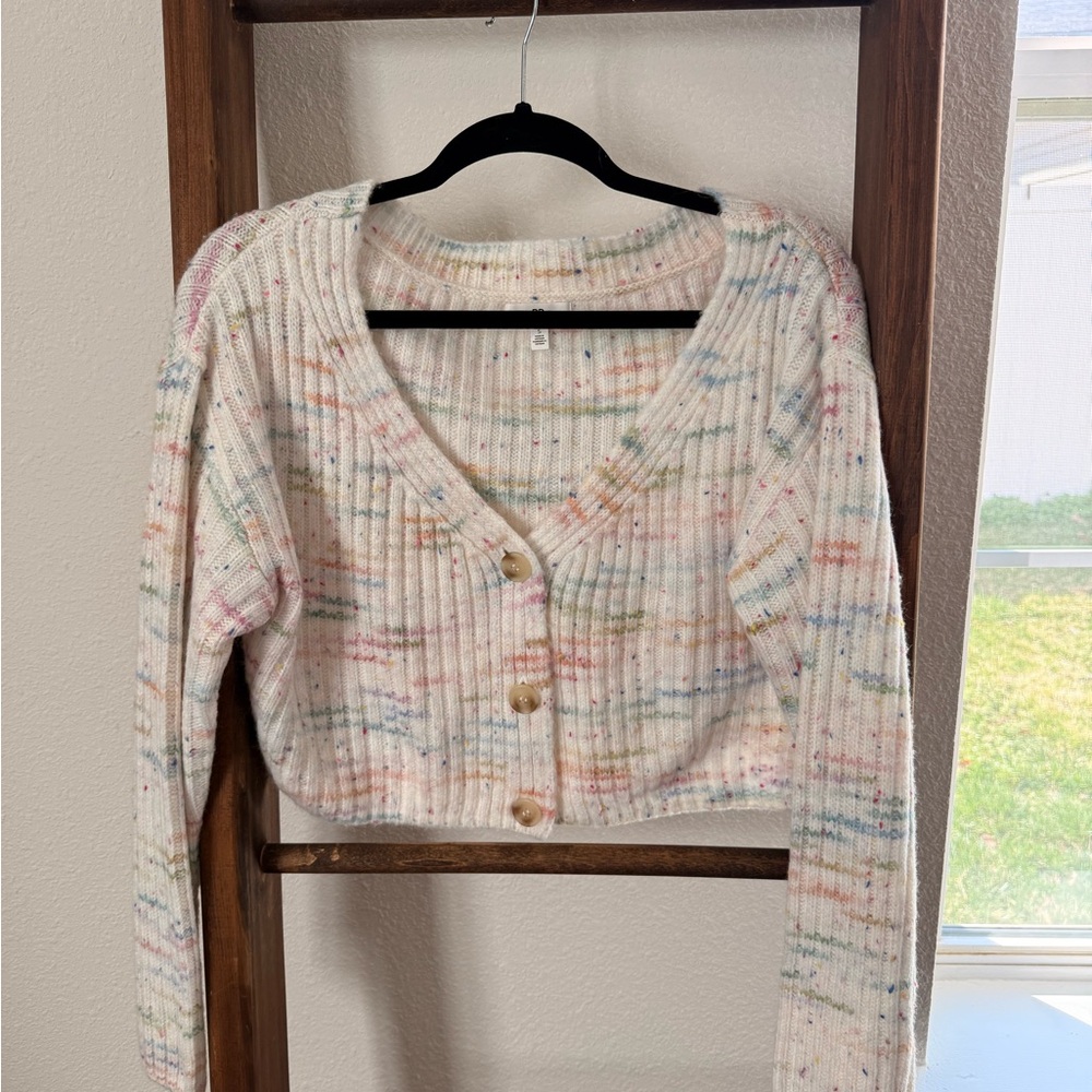 BP Multicolor Button-Up Cardigan